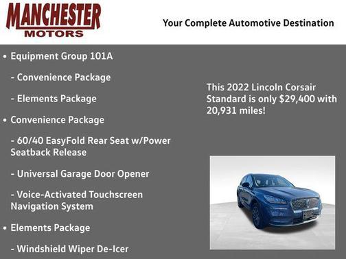 2022 Lincoln Corsair Standard