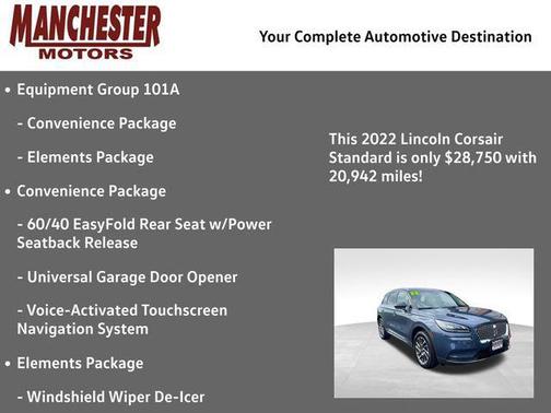 2022 Lincoln Corsair Standard