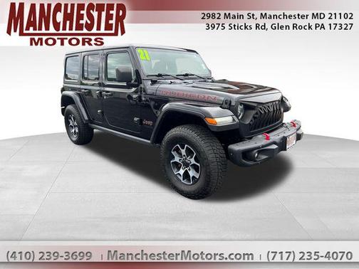 Black Clearcoat 2021 Jeep Wrangler Unlimited Rubicon