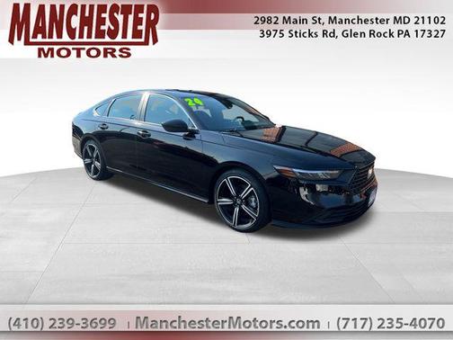 Crystal Black Pearl 2024 Honda Accord Hybrid Sport