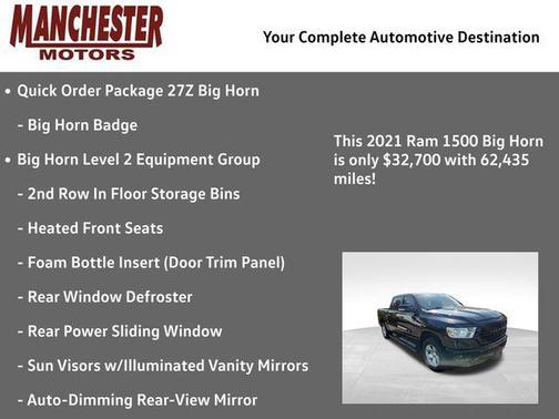 2021 RAM 1500 Big Horn/Lone Star
