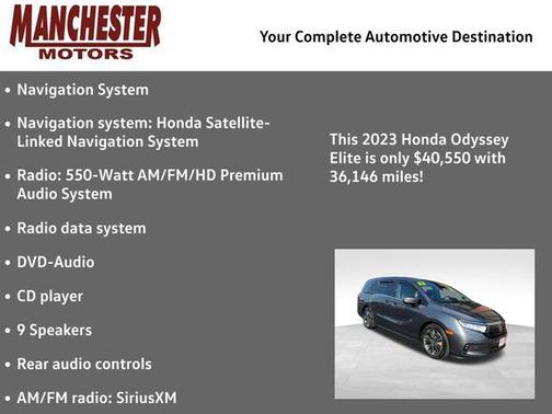 2023 Honda Odyssey Elite