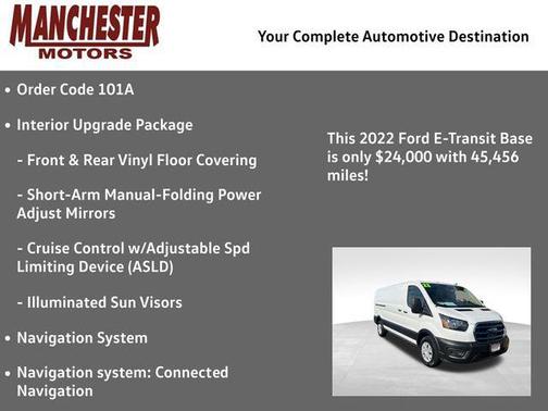 2022 Ford E-Transit T-350 Low Roof