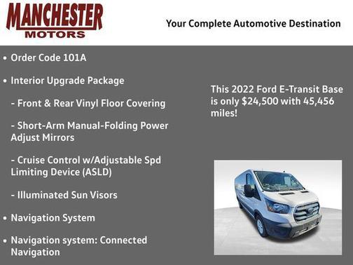 2022 Ford E-Transit T-350 Low Roof