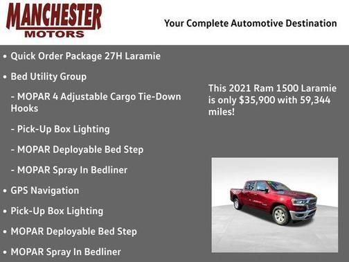 Delmonico Red Pearlcoat 2021 RAM 1500 Laramie