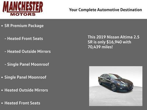 2019 Nissan Altima 2.5 SR