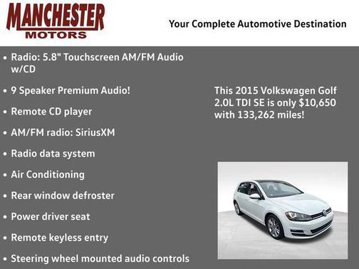 2015 Volkswagen Golf TDI S 4-Door
