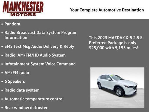 Rhodium White Metallic 2023 Mazda CX-5 2.5 S Preferred Package