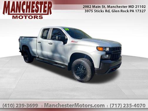 Silver Ice Metallic 2019 Chevrolet Silverado 1500 Custom Trail Boss