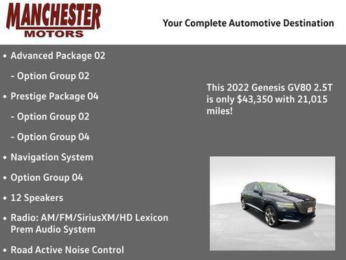 2022 Genesis GV80 2.5T