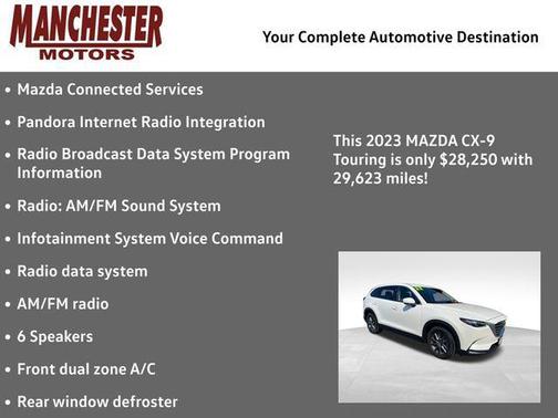 Snowflake White Pearl Mica 2023 Mazda CX-9 Touring