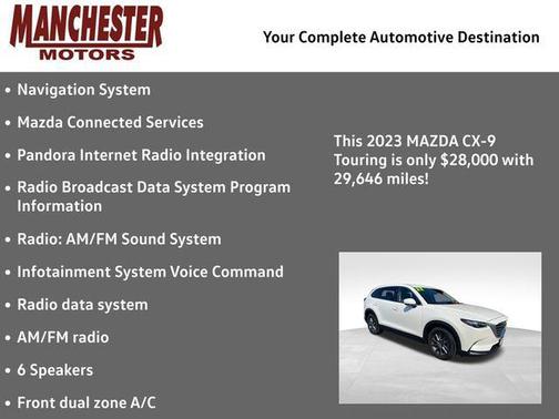 Snowflake White Pearl Mica 2023 Mazda CX-9 Touring