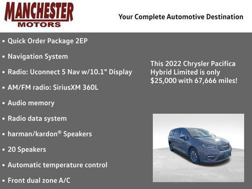 2022 Chrysler Pacifica Hybrid Limited