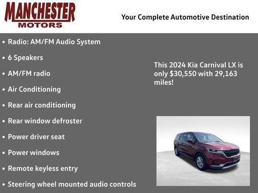 Flare Red 2024 Kia Carnival LX