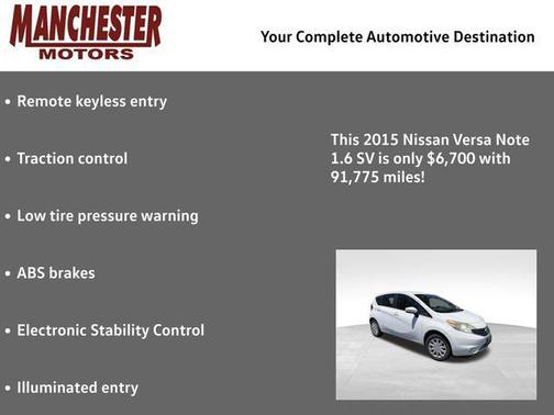 Fresh Powder 2015 Nissan Versa Note SV