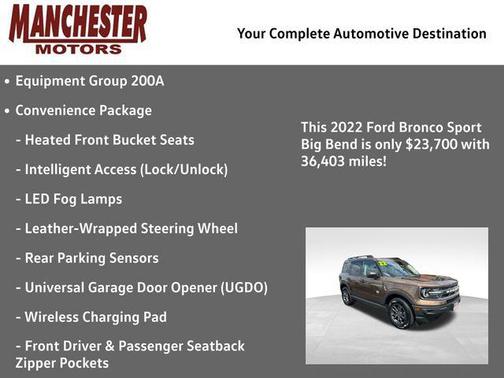 Bronze Smoke Metallic 2022 Ford Bronco Sport Big Bend