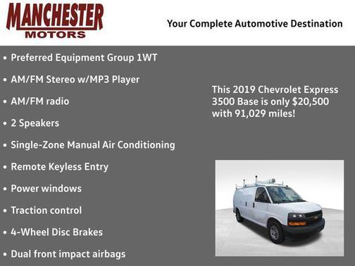 2019 Chevrolet Express 3500 Work Van