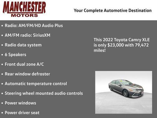 Predawn Gray Mica 2022 Toyota Camry XLE