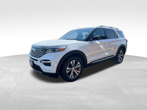 Star White Metallic Tri-Coat 2020 Ford Explorer Platinum