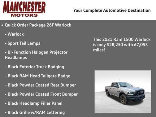 2021 RAM 1500 Classic Warlock