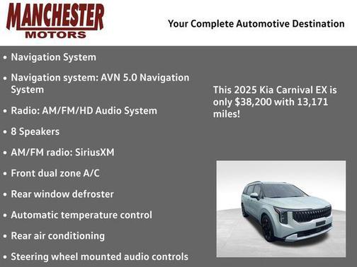 Ivory Silver 2025 Kia Carnival EX