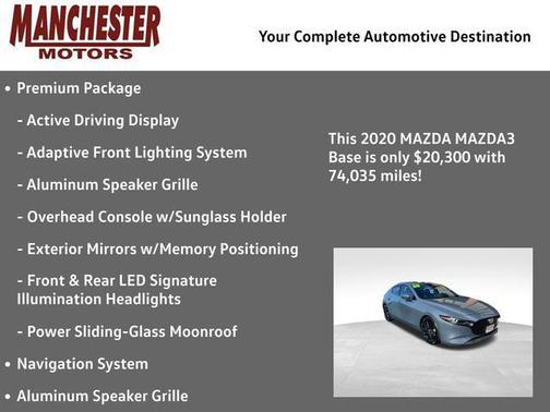 2020 Mazda Mazda3 FWD w/Premium Package