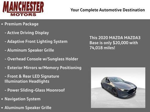 2020 Mazda Mazda3 FWD w/Premium Package