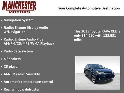 Black 2015 Toyota RAV4 XLE