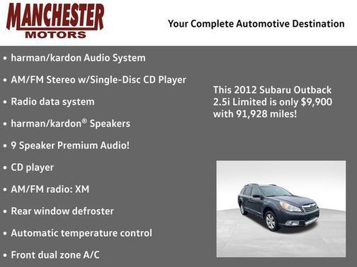 2012 Subaru Outback 2.5i Limited