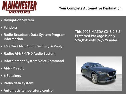 Jet Black Mica 2023 Mazda CX-5 2.5 S Preferred Package