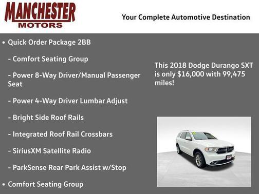 2018 Dodge Durango SXT Plus