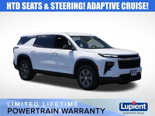 Summit White 2024 Chevrolet Traverse LS