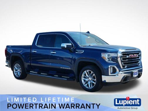 Pacific Blue Metallic 2021 GMC Sierra 1500 SLT