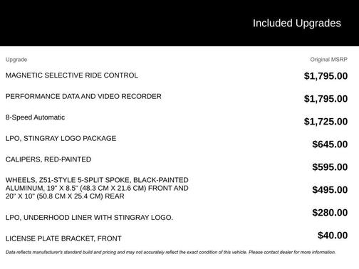 Blade Silver Metallic 2017 Chevrolet Corvette Stingray Z51