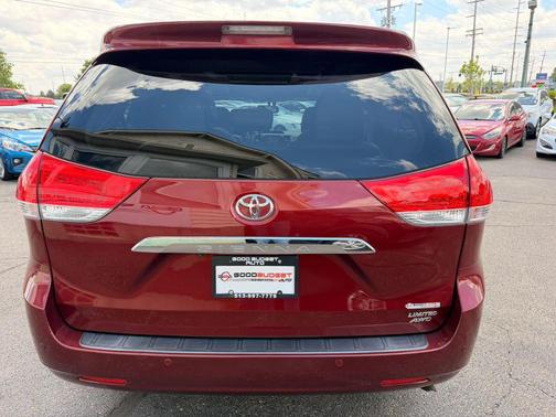 Red 2013 Toyota Sienna Limited