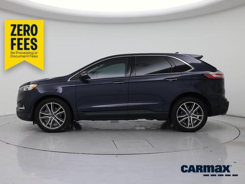 Blue 2022 Ford Edge Titanium