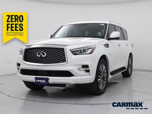 White 2019 INFINITI QX80 Luxe