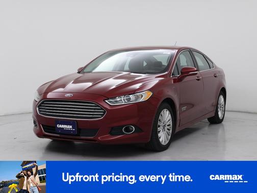 Red 2014 Ford Fusion Energi Titanium