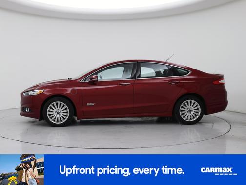 Red 2014 Ford Fusion Energi Titanium