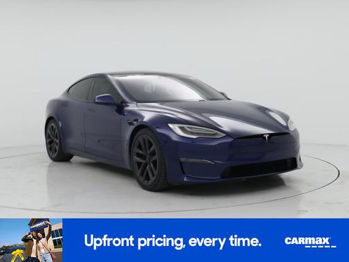 Blue 2021 Tesla Model S Plaid