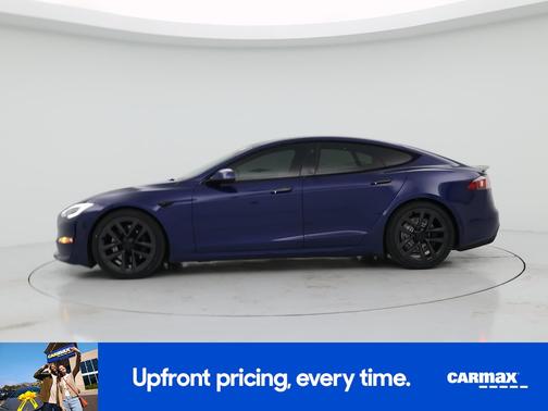 Blue 2021 Tesla Model S Plaid