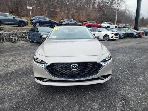 Platinum Quartz Metallic 2026 Mazda Mazda3 FWD w/Preferred Package