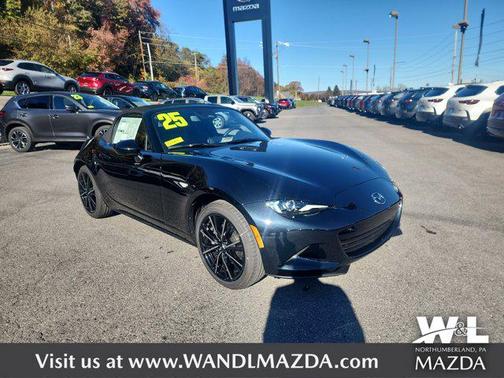 Jet Black Mica 2025 Mazda MX-5 Miata Grand Touring Convertible
