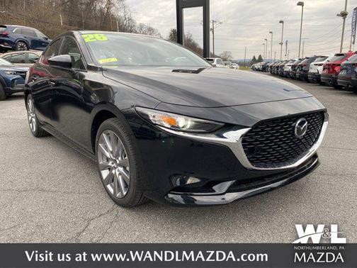 Jet Black Mica 2026 Mazda Mazda3 FWD w/Preferred Package
