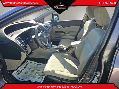 Gray 2015 Honda Civic LX