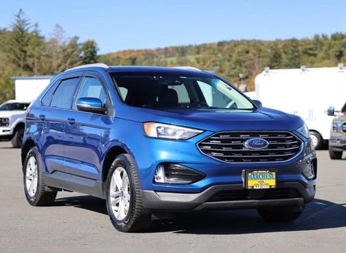 Blue 2020 Ford Edge SEL