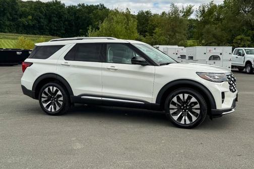 White 2026 Ford Explorer Platinum