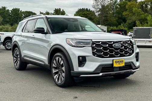 White 2026 Ford Explorer Platinum