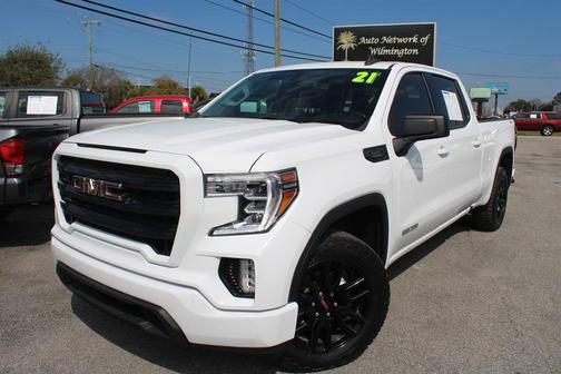 Summit White 2021 GMC Sierra 1500 Elevation
