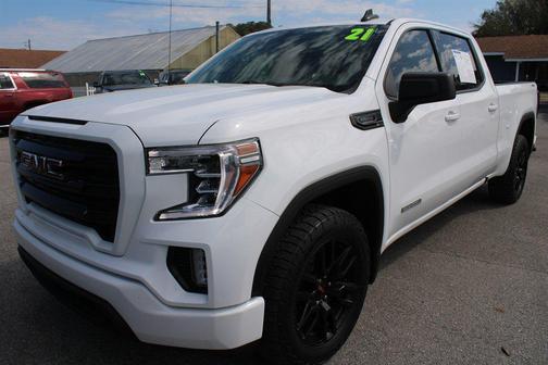 Summit White 2021 GMC Sierra 1500 Elevation